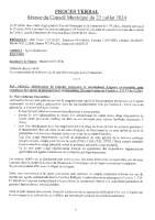 CONSEIL MUNICIPAL DU 22.07.2024